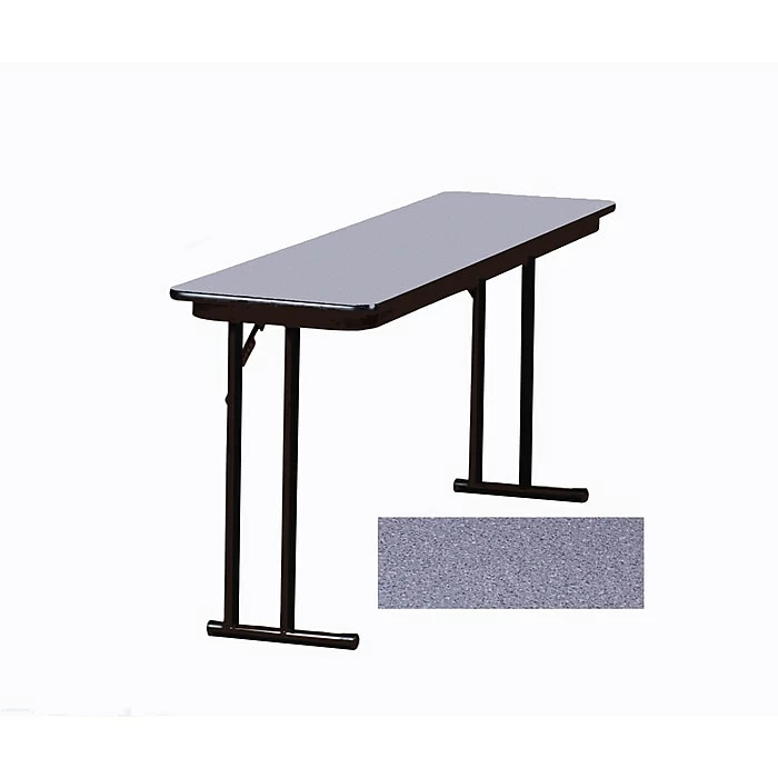 Correll 96-inch Metal, Particle Board & Laminate Seminar Off Set Leg Folding Table, Gray Granite 1 Correll 96-inch Metal, Particle Board & Laminate Seminar Off Set Leg Folding Table, Gray Granite