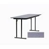 Correll 72-inch Wood, Steel & Plastic High-Pressure Folding Seminar Table, Gray Granite