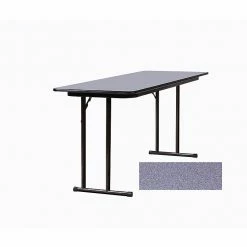 Correll 72-inch Wood, Steel & Plastic High-Pressure Folding Seminar Table, Gray Granite