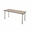 Regency Kee Training Table, 24"D X 60"W, Beige/Chrome (MT6024BEBPCM)