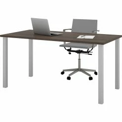 Bestar® 30"x60" Table With Square Metal Legs; Antigua