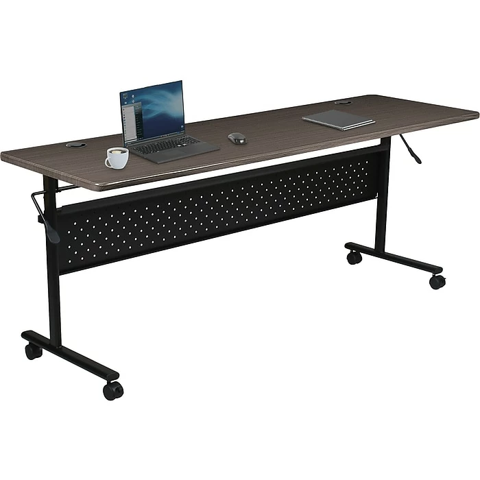 MooreCo Economy Flipper Training Room Table, 24"D X 60"W, Asian Night (91180) 4 MooreCo Economy Flipper Training Room Table, 24"D X 60"W, Asian Night (91180) - Image 4