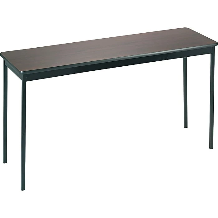 Barricks® Utility Tables, 30Hx60Wx18"D, Black/Walnut 1 Barricks® Utility Tables, 30Hx60Wx18"D, Black/Walnut