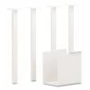 HON® Coze Table Legs, 5.75 X 28, Designer White, 4/Pack