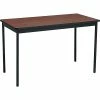Barricks® Utility Tables, 30Hx48Wx24"D, Black/Walnut