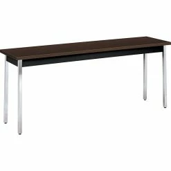 HON® Utility Table In Mocha, 72"x18", Rectangular
