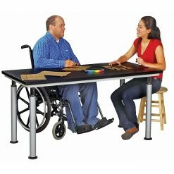 Diversified Woodcrafts SHAIN Art Table 42"H X 60"W X 30"D Plastic Laminate/Powder Coated -Outlet OFFICE TABLES Store unnamed file 759