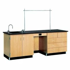 DWI Instructor's Desk 36"H X 96"W X 30"D Wood