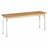 HON® Utility Table, Harvest Oak/Putty, 18x72"