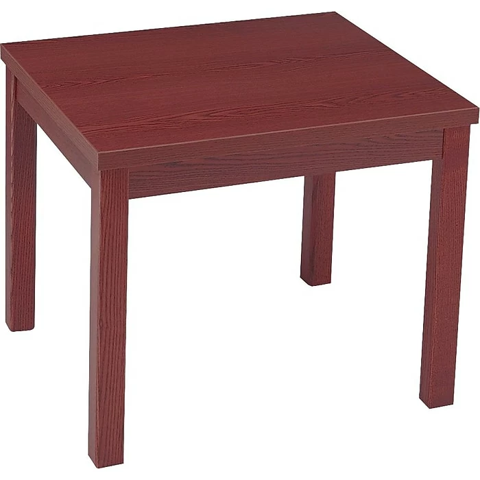 HON® Reception Room Furniture In Mahogany Finish, End Table 1 HON® Reception Room Furniture In Mahogany Finish, End Table