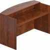 Global Offices To Go™ Furniture Collection In American Dark Cherry, 71" Reception Desk Shell