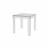 Baxton Studio Parq Acrylic Modern End Table, 15 5/8" X 15 5/8" X 15 5/8", Clear