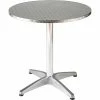 Eurostyle Euro Style™ Allan Bistro 27 1/2" Round Stainless Steel/Aluminum Table