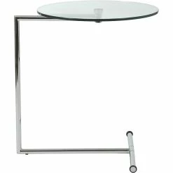Eurostyle Euro Style™ Edie 24" Round Glass Side Table, Clear, 4/Pack