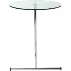 Eurostyle Euro Style™ Edie 24" Round Glass Side Table, Clear, 4/Pack -Outlet OFFICE TABLES Store unnamed file 816