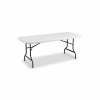 Staples Folding Table, 72"L X 29"W, Gray (79123)