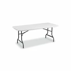 Staples Folding Table, 72"L X 29"W, Gray (79123)