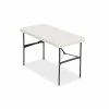 Staples Folding Table, 48"L X 24"W, Gray Granite (79203/54406)