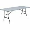 Staples Folding Table, Light Duty, 72"L X 30"W, White Granite (79157)