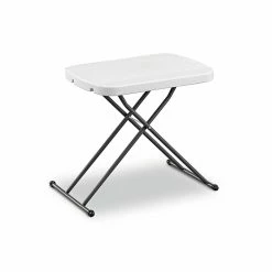 Staples Personal Folding Table, 25.5"L X 17.8"W, Gray (79143)