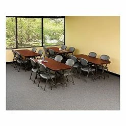 ICEBERG Premium Folding Table, 72" X 30", Mahogany (55224) -Outlet OFFICE TABLES Store unnamed file 839