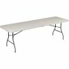 Staples Folding Table, 96"L X 30"W, Platinum (79233/54273)