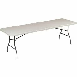 Staples Folding Table, 96"L X 30"W, Platinum (79233/54273)