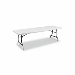 Staples Folding Table, 96"L X 29"W, Granite (79133)