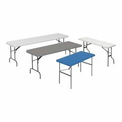 ICEBERG IndestrucTable TOO 1200 Series Folding Table, 48" X 24", Platinum (65203) -Outlet OFFICE TABLES Store unnamed file 849