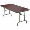 ICEBERG Premium Folding Table, 60" X 30", Mahogany (55214)
