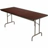 Alera® Melamine Folding Table In Walnut Woodgrain, 72Wx30"D