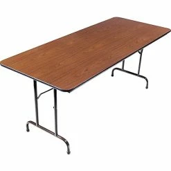 Alera® Melamine Folding Table In Walnut Woodgrain, 72Wx30"D -Outlet OFFICE TABLES Store unnamed file 878