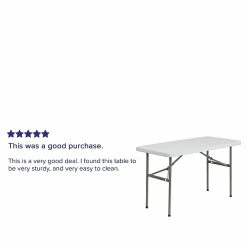 Flash Furniture Folding Table, 48" X 24", White (DAD-YCZ-122-2-GG) 12 Flash Furniture Folding Table, 48" X 24", White (DAD-YCZ-122-2-GG) -Outlet OFFICE TABLES Store unnamed file 882