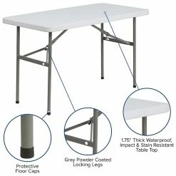 Flash Furniture Folding Table, 48" X 24", White (DAD-YCZ-122-2-GG) 13 Flash Furniture Folding Table, 48" X 24", White (DAD-YCZ-122-2-GG) -Outlet OFFICE TABLES Store unnamed file 883