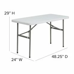 Flash Furniture Folding Table, 48" X 24", White (DAD-YCZ-122-2-GG) 14 Flash Furniture Folding Table, 48" X 24", White (DAD-YCZ-122-2-GG) -Outlet OFFICE TABLES Store unnamed file 884