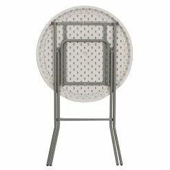 Flash Furniture 43 1/2"H X 31 1/4"L Granite Plastic Bar Height Folding Table, White 15 Flash Furniture 43 1/2"H X 31 1/4"L Granite Plastic Bar Height Folding Table, White -Outlet OFFICE TABLES Store unnamed file 895