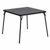 Flash Furniture 33 1/2" Folding Card Multi-Purpose Table, Black (1169110FLA)