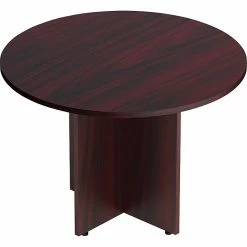 Global Offices To Go 42" Dia. Superior Laminate Round Conference Table, American Mahogany (TDSL42RAML)
