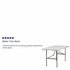 Flash Furniture Folding Table, 60" X 30", White (DAD-YCZ-152Z-GG) -Outlet OFFICE TABLES Store unnamed file 946