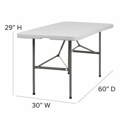 Flash Furniture Folding Table, 60" X 30", White (DAD-YCZ-152Z-GG) -Outlet OFFICE TABLES Store unnamed file 947