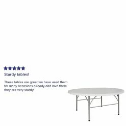 Flash Furniture Folding Table, 71"Dia., White (DAD-183RZ-GG) -Outlet OFFICE TABLES Store unnamed file 954