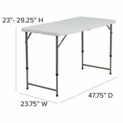 Flash Furniture Folding Table, 47.75" X 23.75", White (DAD-YCZ-122Z-2-GG) -Outlet OFFICE TABLES Store unnamed file 964