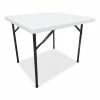 Alera® Square Plastic Folding Table, 36w X 36d X 29.25h, White (ALEPT36SW)