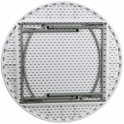 Flash Furniture 59 3/4" Plastic Round Folding Table, Granite White -Outlet OFFICE TABLES Store unnamed file 975