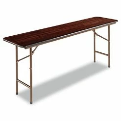 Alera Wood Folding Table, Rectangular, 71.88w X 17.75d X 29.13h, Mahogany (ALEFT727218MY) 8 Alera Wood Folding Table, Rectangular, 71.88w X 17.75d X 29.13h, Mahogany (ALEFT727218MY) -Outlet OFFICE TABLES Store unnamed file 987